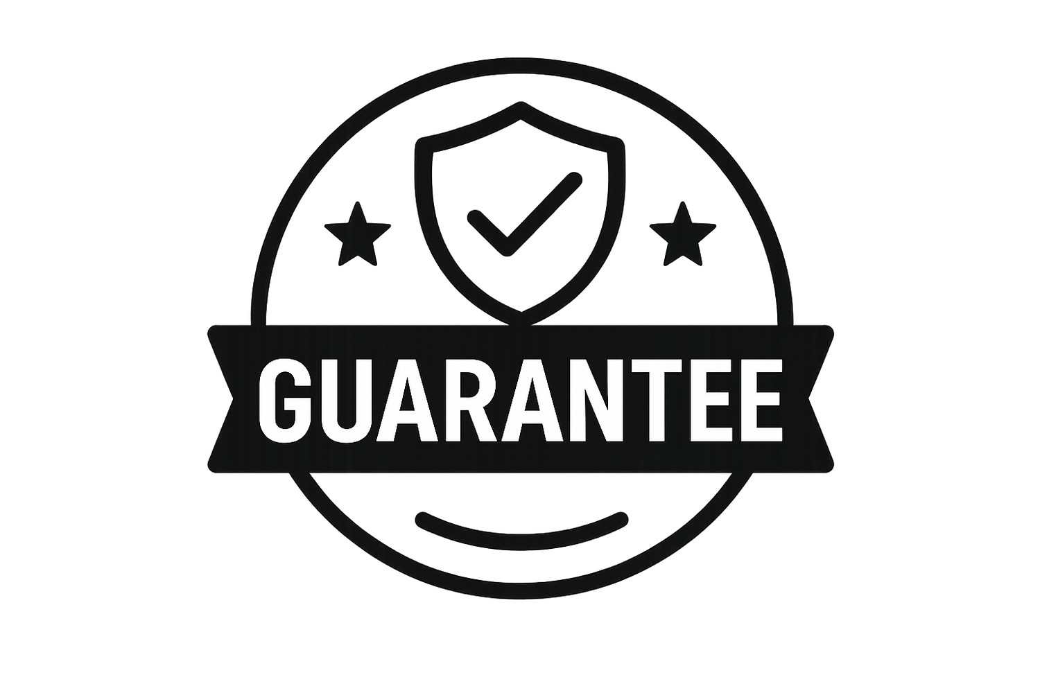 guarantee symbol in png format in vector image